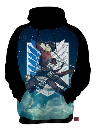 Blusa De Frio Moletom Ataque Dos Titãs Anime Luta Filme 11